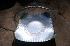 Hand Forged EVERLAST Metal Aluminum Bowl w/Hammered Fruit Grapes 9" basket