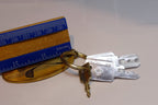 Golf Bag with Clubs Brass Key Chain 2.5 Inch Engravable Samsonite keys