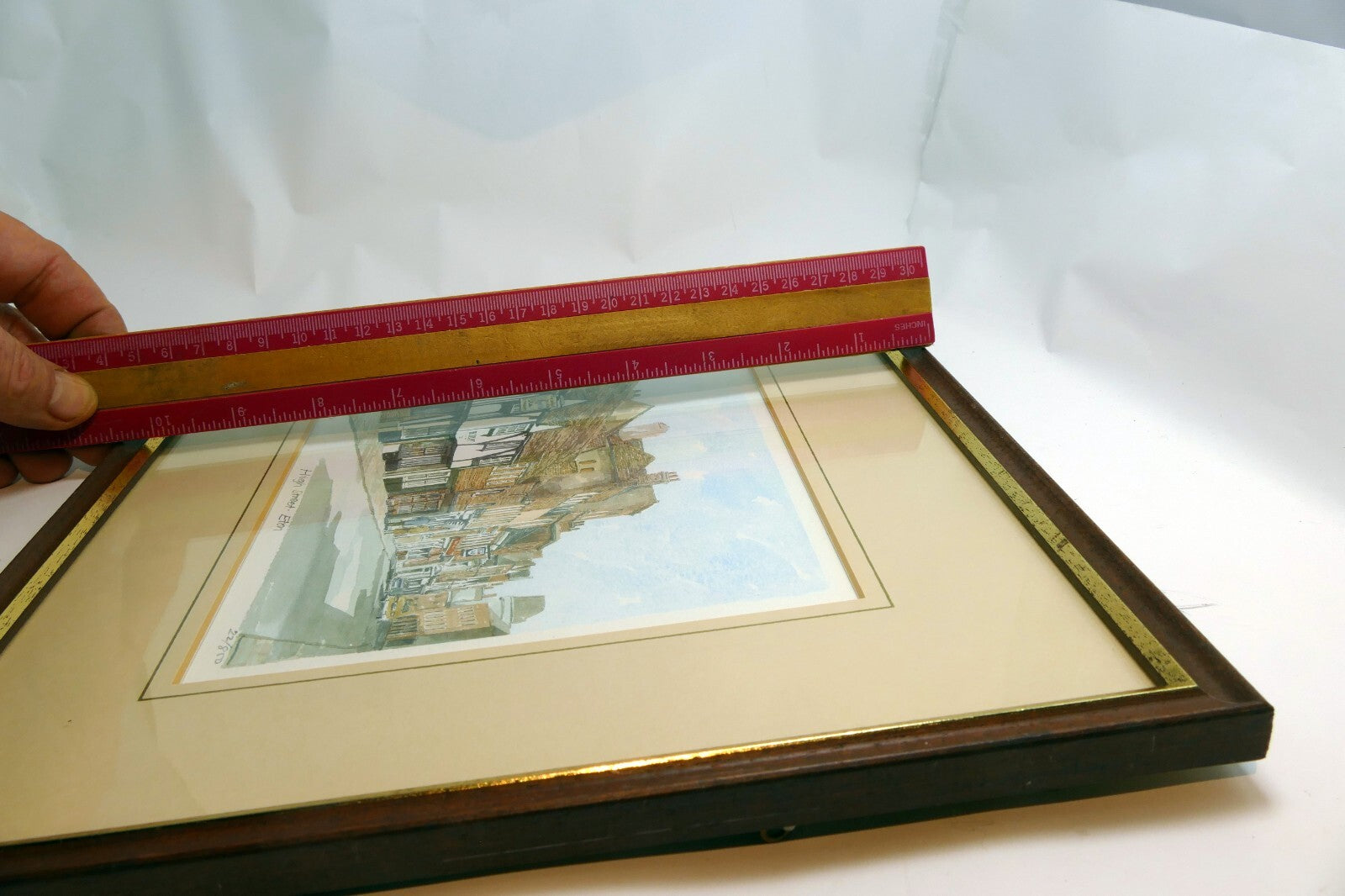 Glyn Martin Print Signed Numbered Framed High Street Eton 22/850