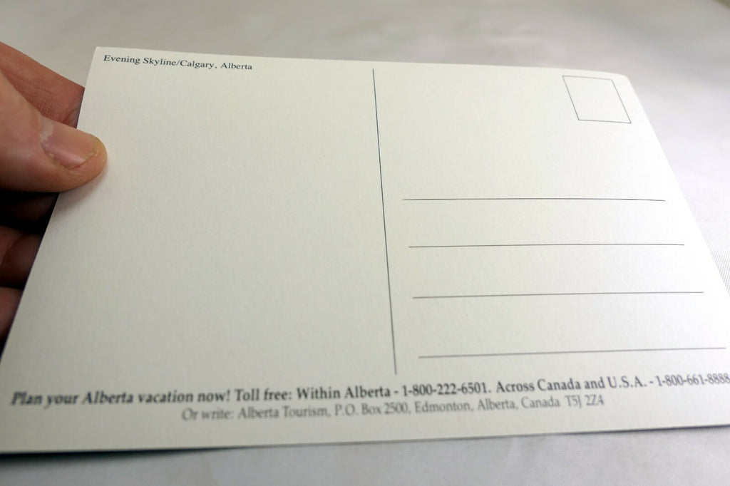 Calgary Skyline City Downtown Alberta  Canada Postcard 1970's vintage unposted