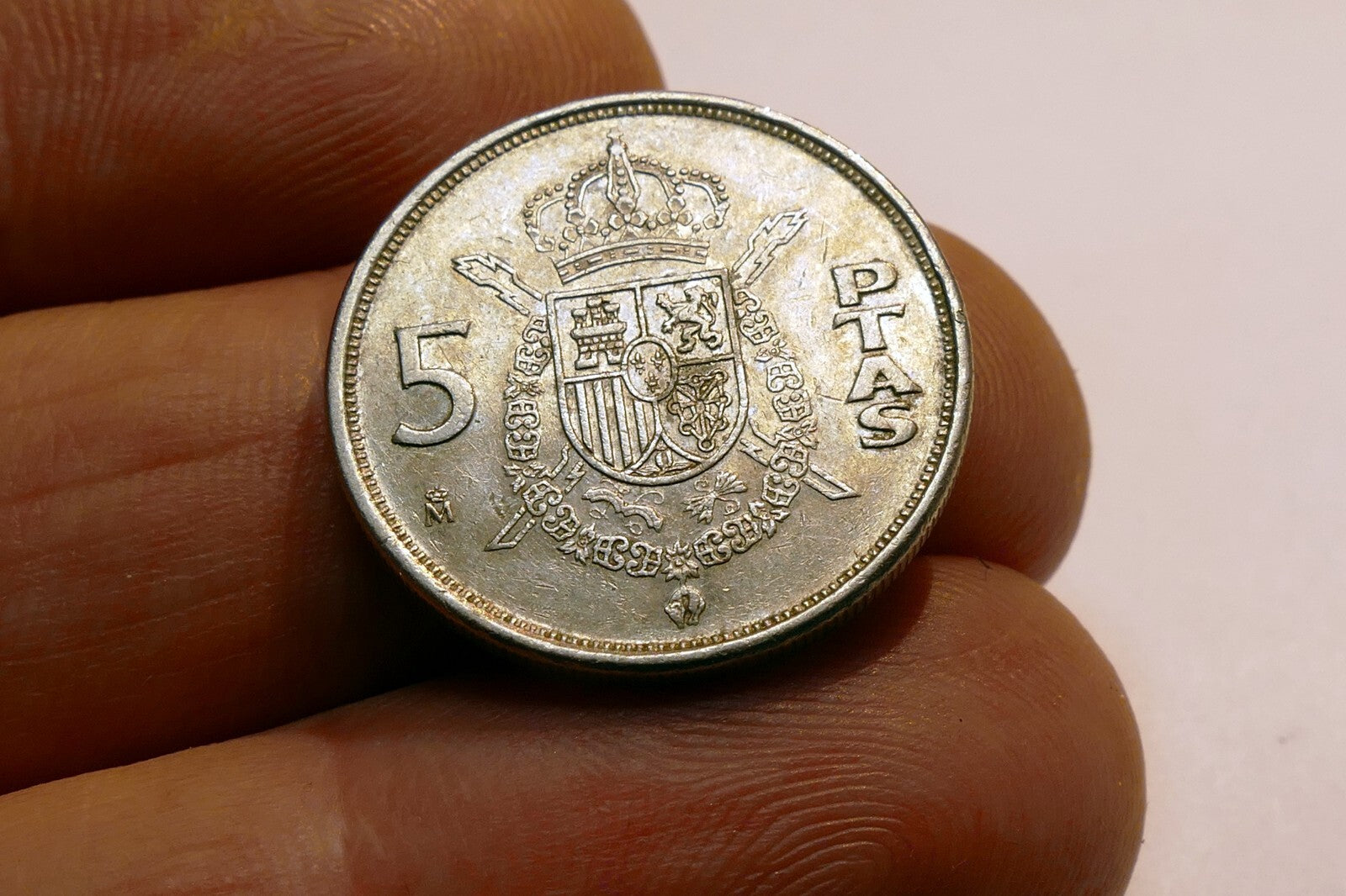 1989 5 PTAS SPAIN COIN