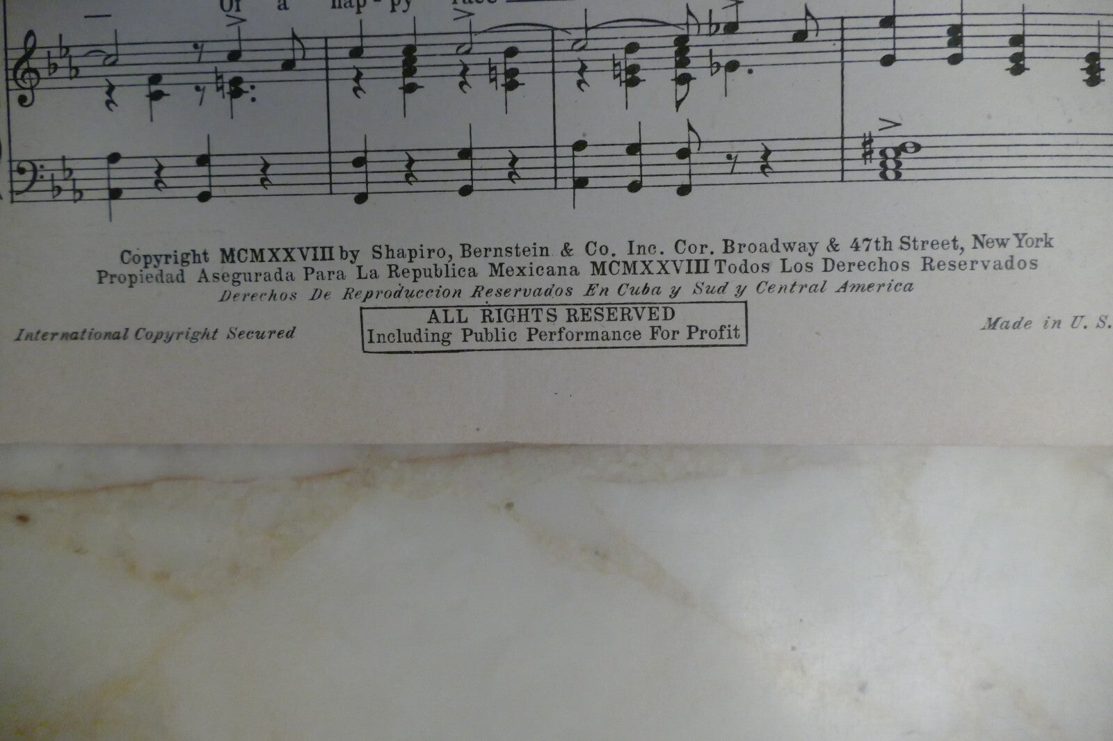 Wob-A-Ly Walk 1928 by Harry Warren and Bud Green, Shapiro, Bernstein and Co.
