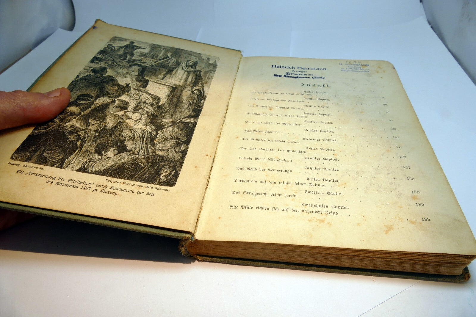 Adolf Glaser Savonarola Leipzig: Otto Spalmer