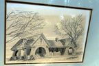 "la grange" n. l. reese 1974 print 6x8" framed with glass