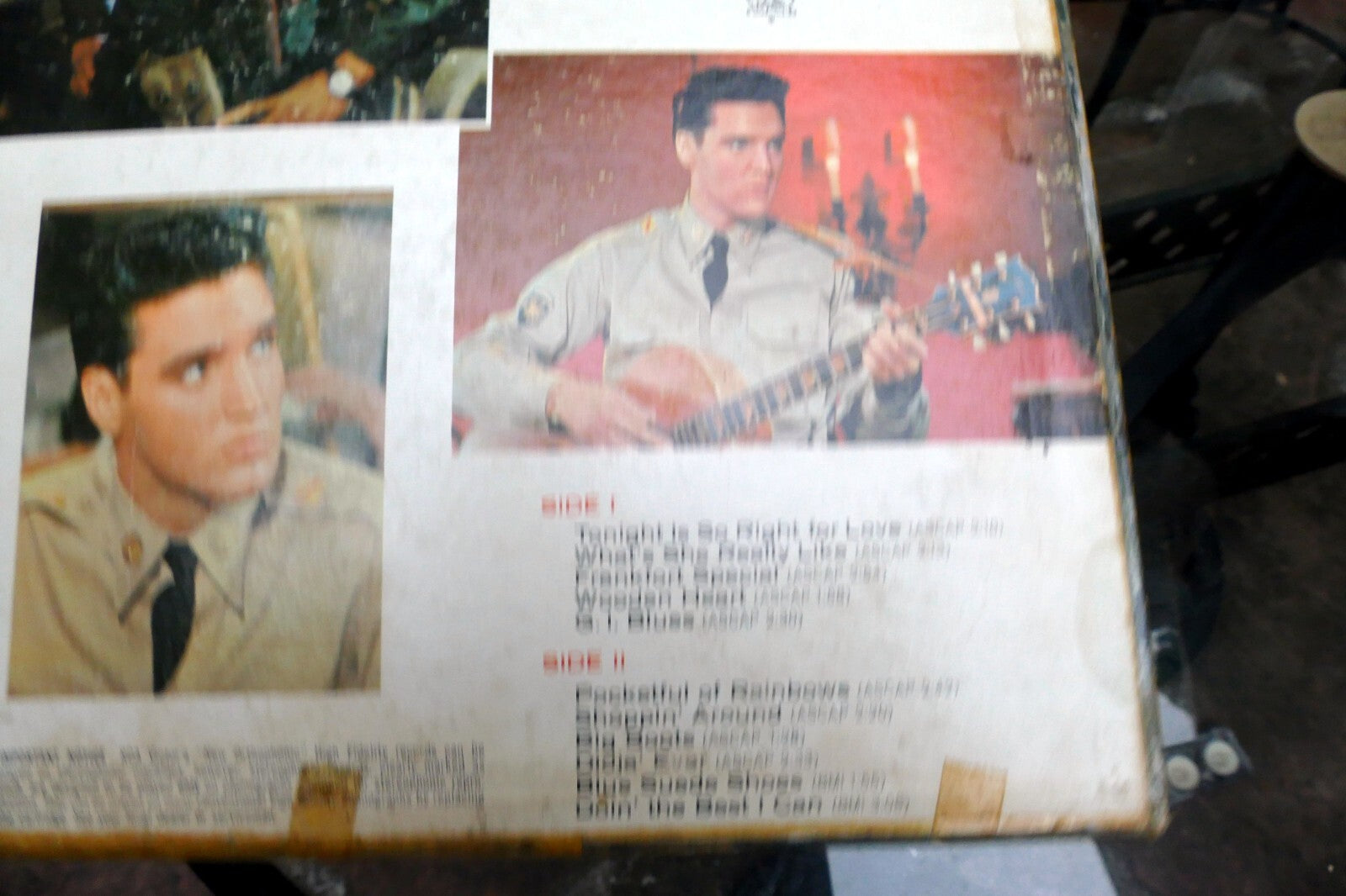 1960 Elvis Presley  – G. I. Blues LPM-2256 Mono  - ALBUM ART COVER ONLY