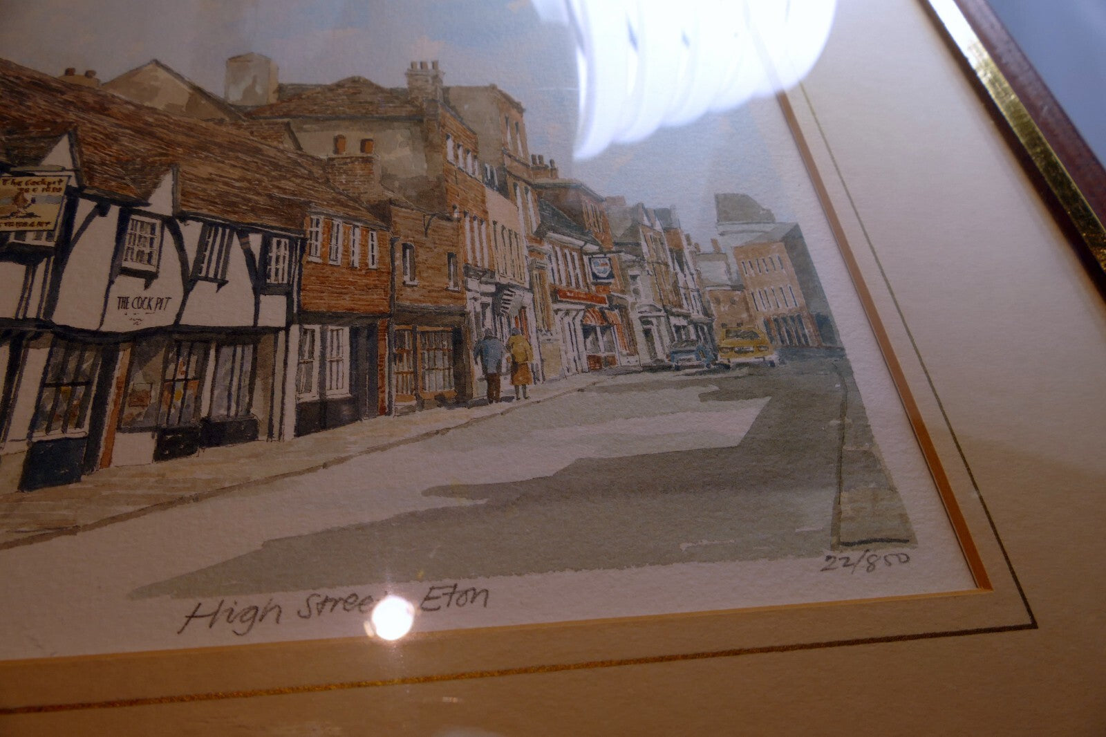 Glyn Martin Print Signed Numbered Framed High Street Eton 22/850