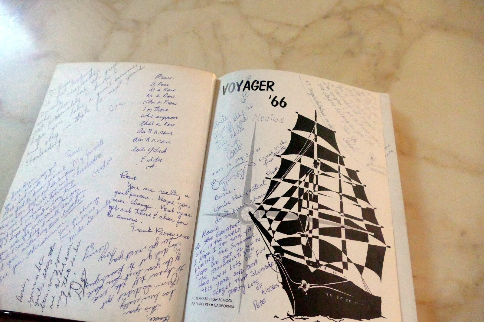 1966 St. Bernard High School Yearbook Voyager Playa del Rey California USA