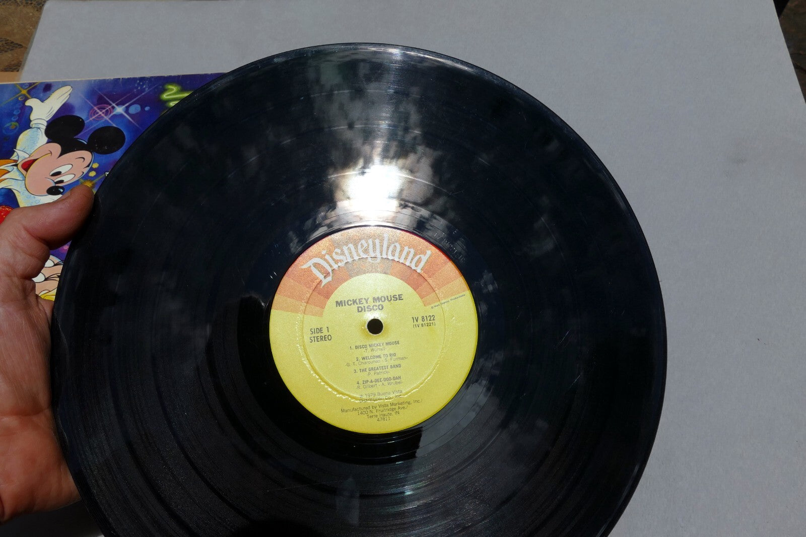 Mickey Mouse Disco Vinyl, LP 1979 Disneyland Walt Disney 1V 8122