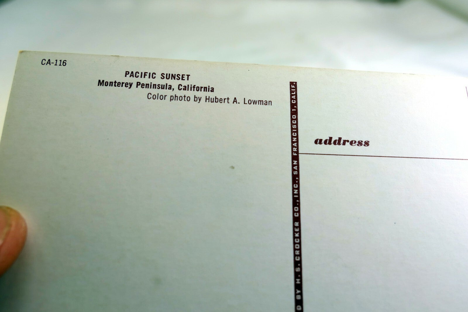 Cypress Pacific Ocean Sunset Moneterey Peninsula California USA Postcard 1970's