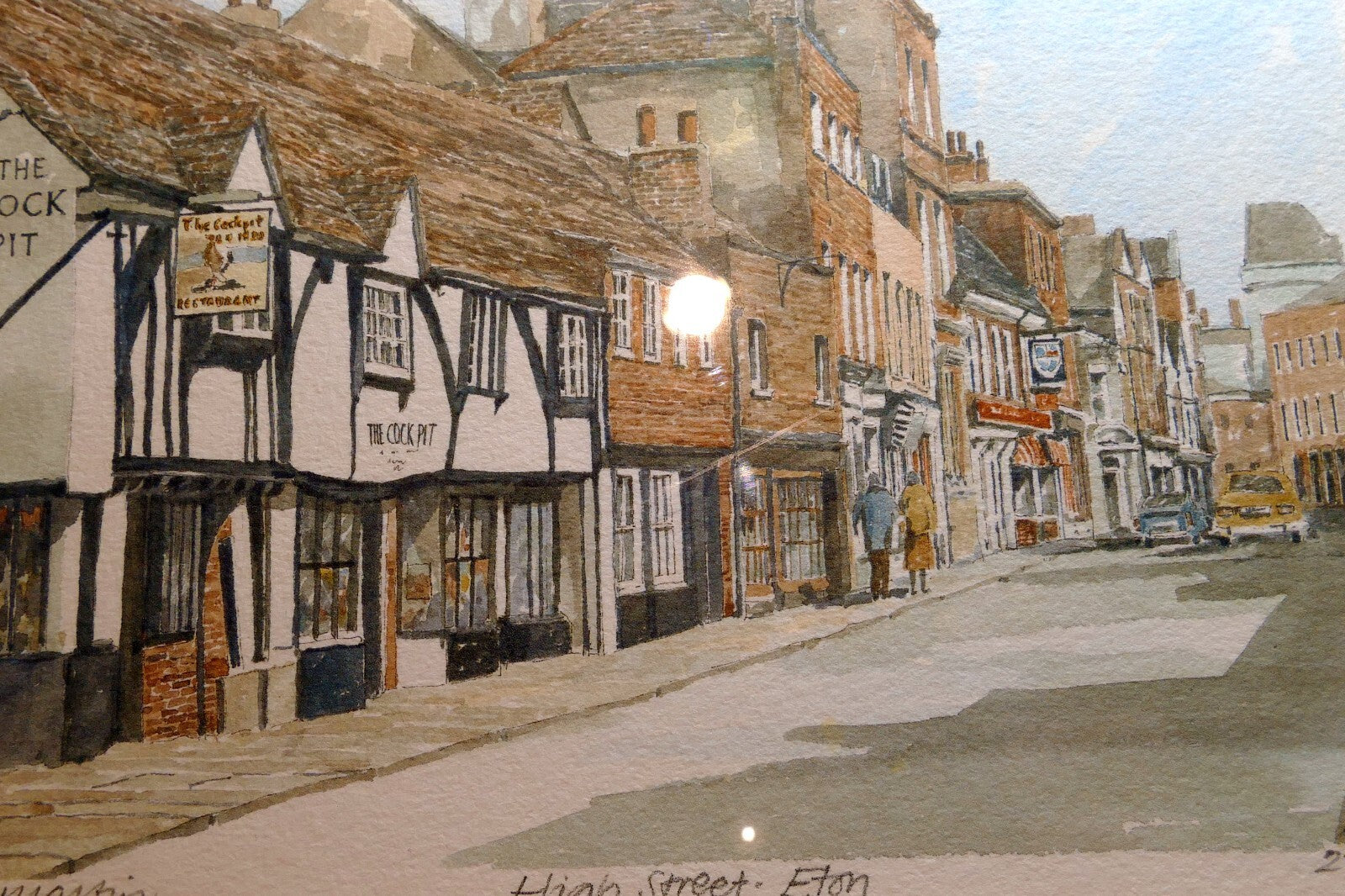 Glyn Martin Print Signed Numbered Framed High Street Eton 22/850