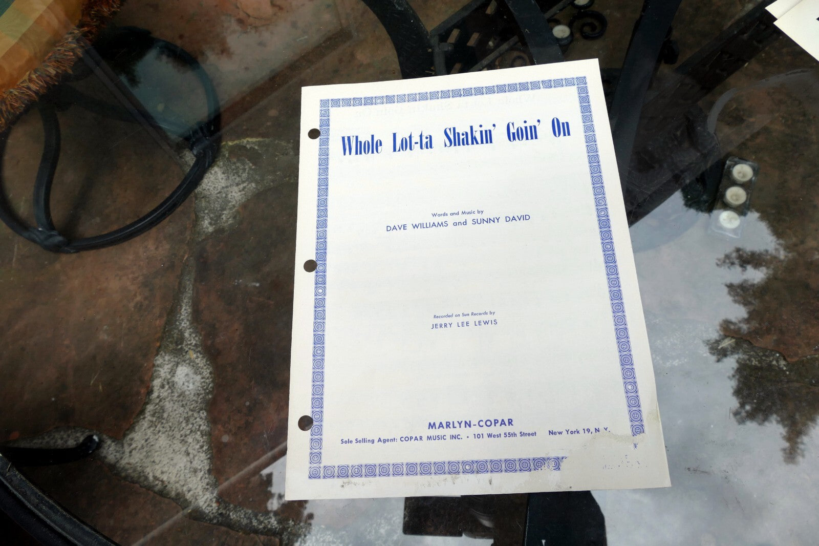 Whole Lot-ta Shakin' Goin' On by D. Willaims Jerry Lee Lewis  1957  Sheet Music