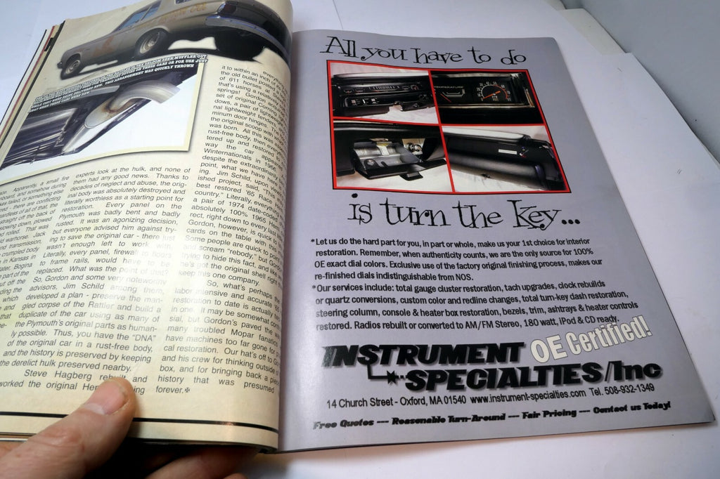 MOPAR Collector's Guide Magazine December 2009 "70 HEMI R/T SE  Challenger 