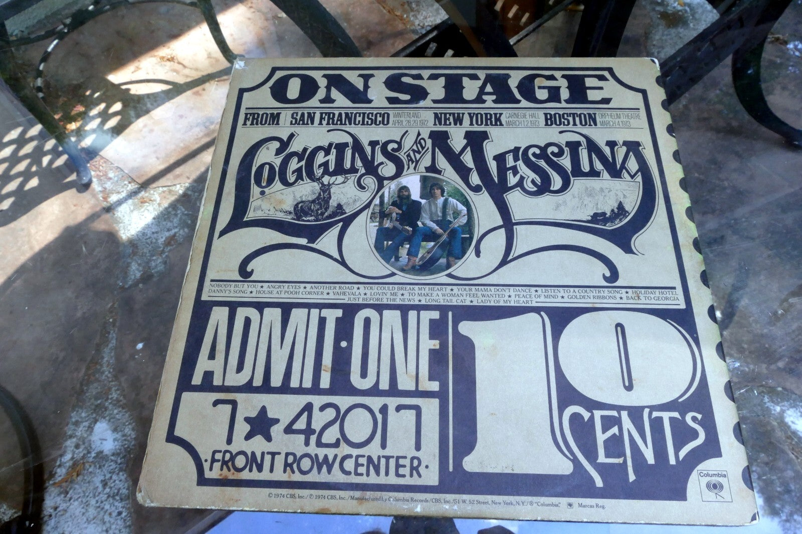 1974 EXCELLENT COVER AND VG LPS,  Loggins And Messina ?– On Stage 32849 LP33