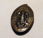St. Christopher Pendant Charm St. Raphael Protect us w/ - broken ring on top
