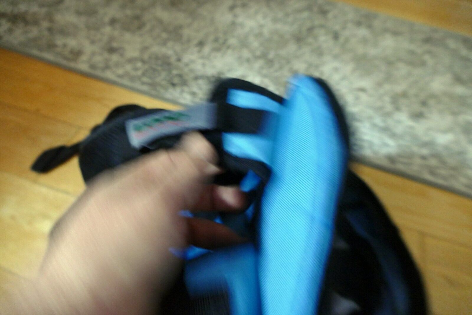 Adidas Load Spring Laptop Backpack Blue Black 4 Zip Pockets XL Large