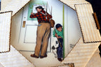 Norman rockwell 10.5” plate 1979 "a helping hand" spring closed for business