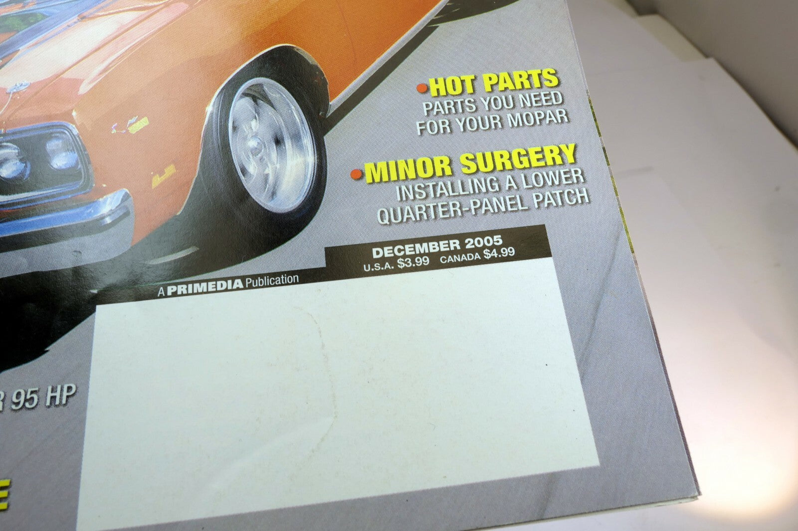 MOPAR MUSCLE Magazine December 2005 150-MPH Raod Street Runner