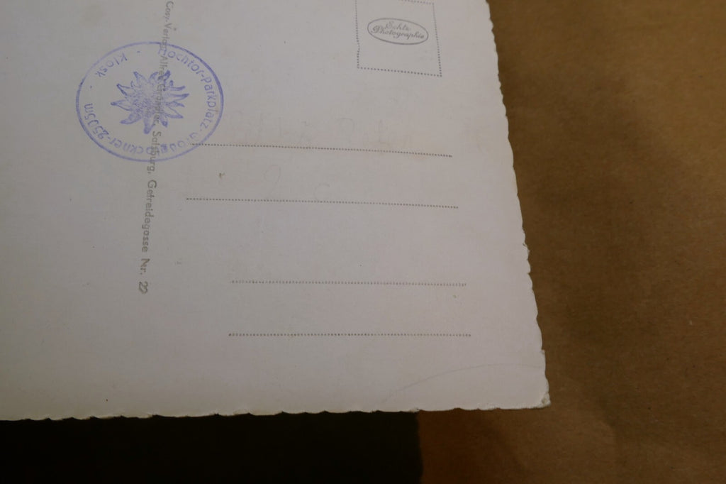 Großglockner-Hochalpenstraße postcard Black & white Austria vintage - unposted