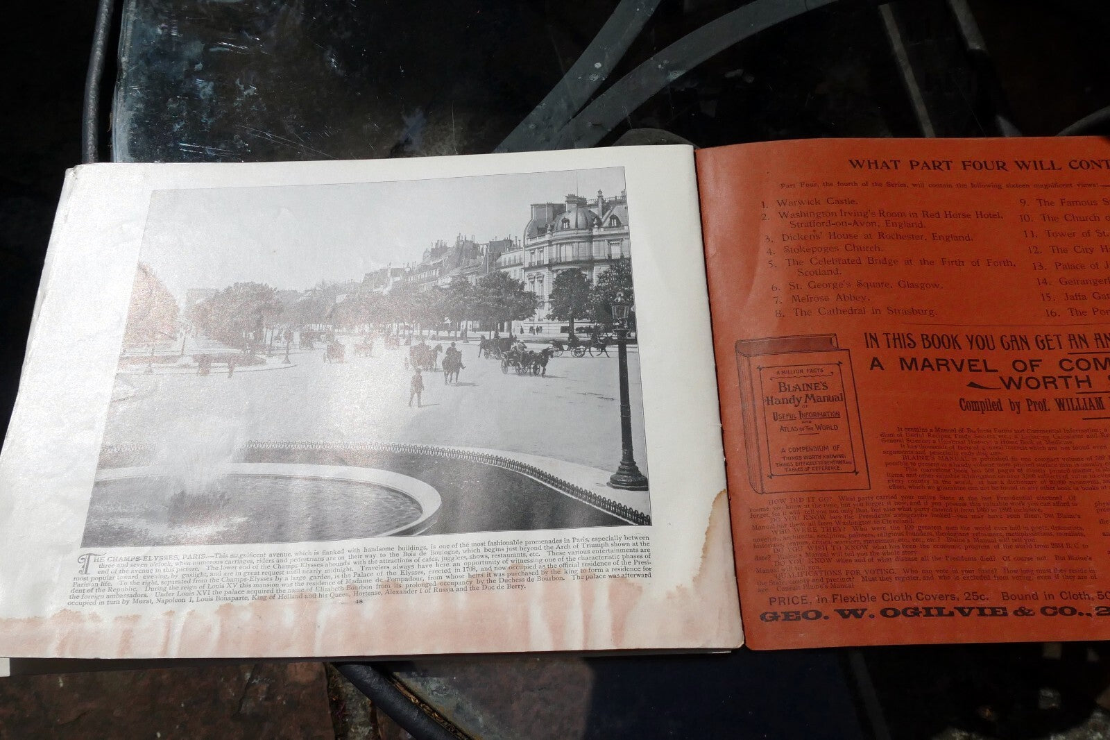 Sights and Scenes of the World No 3, Nov. 1893 Nature and Art Photographic Views