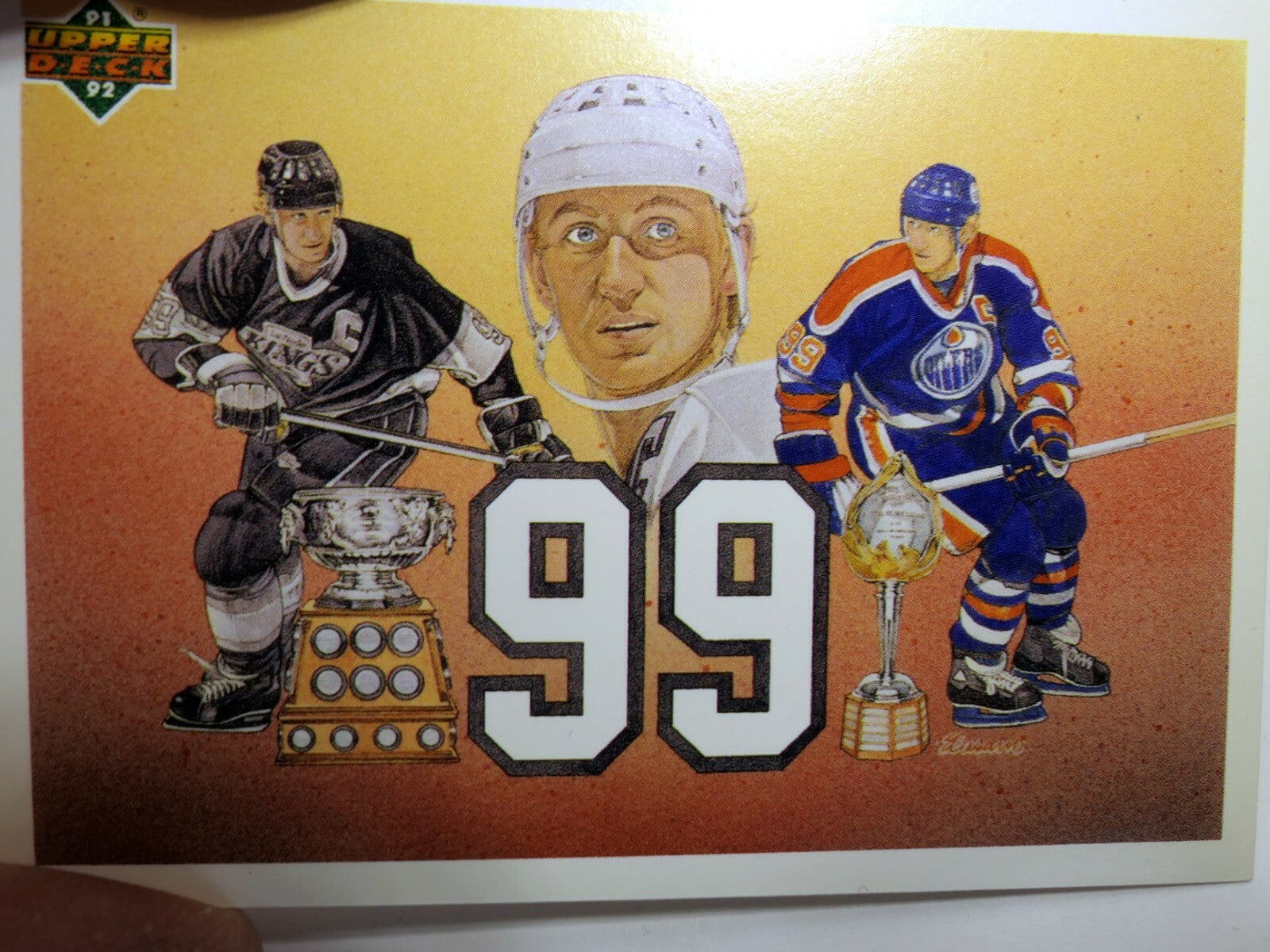 Upper deck 1991 trading card wayne gretzky 38