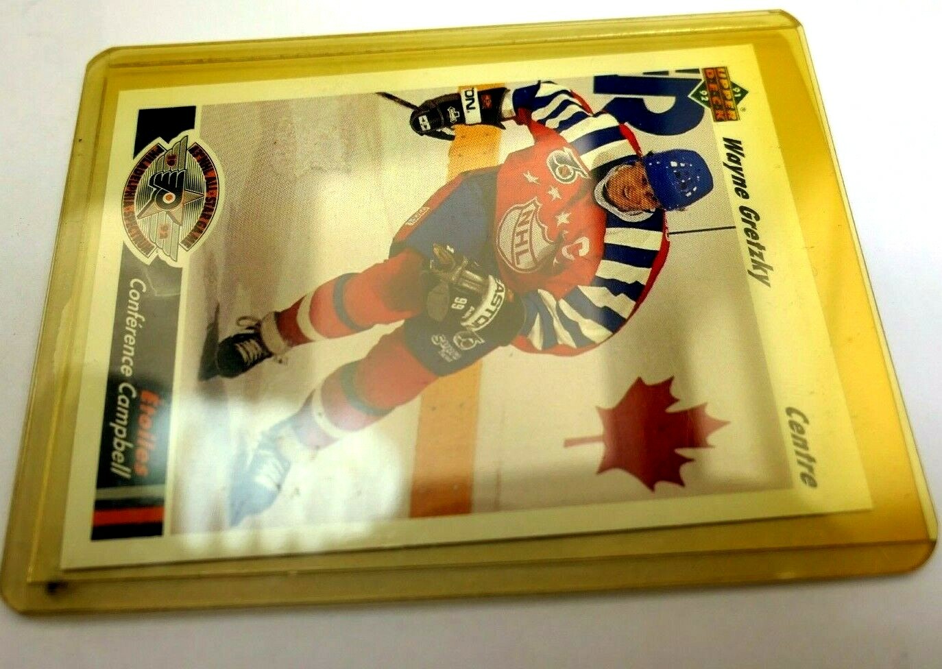 Upper deck 1991 trading card wayne gretzky 621 etoiles conference campbell