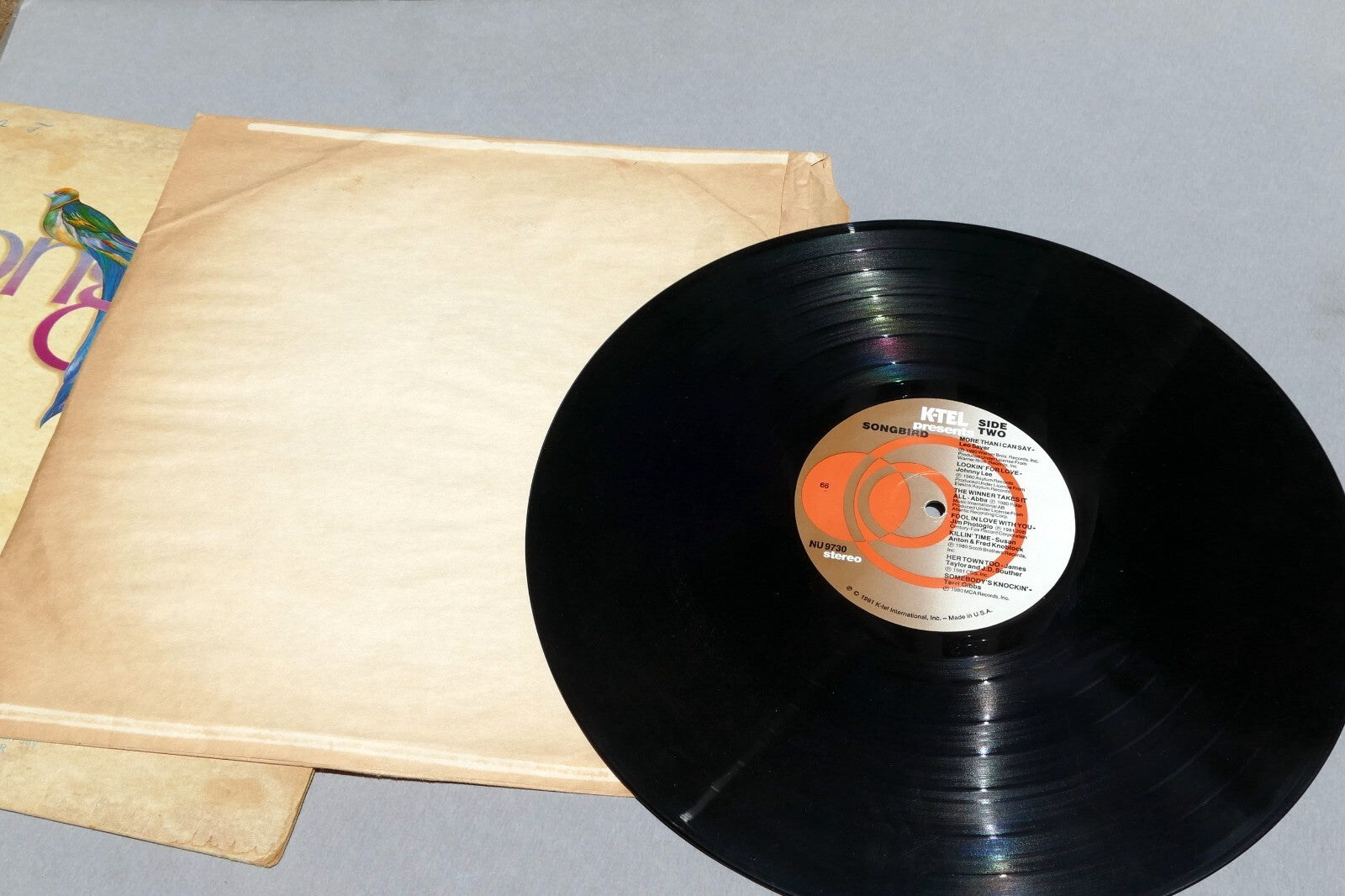SONGBIRD NU9730 LP Vinyl McLean Sayer Abba James Taylor 1981