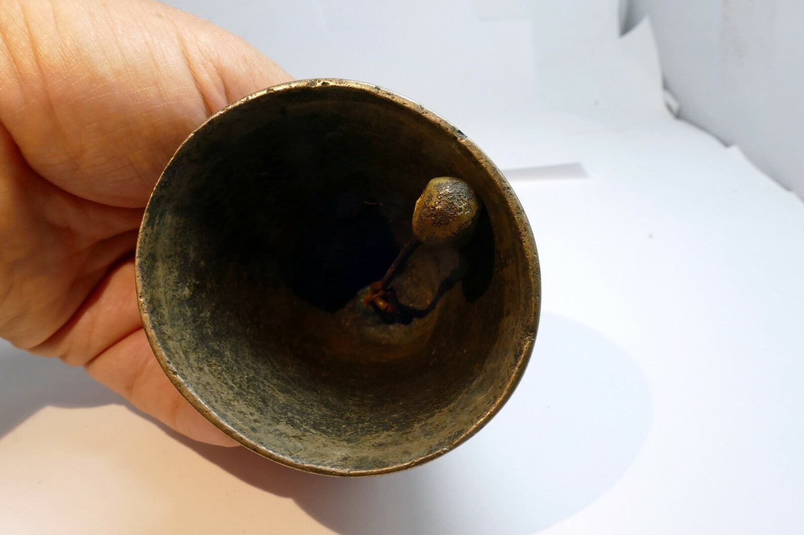 4" Solid Brass Doorbell Hanging Entry Wall Decor Vintage  handmade