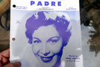 Padre by alain romans toni arden paul webster 1958 sheet music