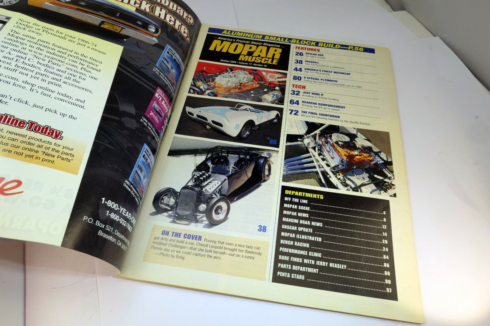 MOPAR Muscle Magazine October 2004 '65 Hemi Road Racer '57-59 Imperial History