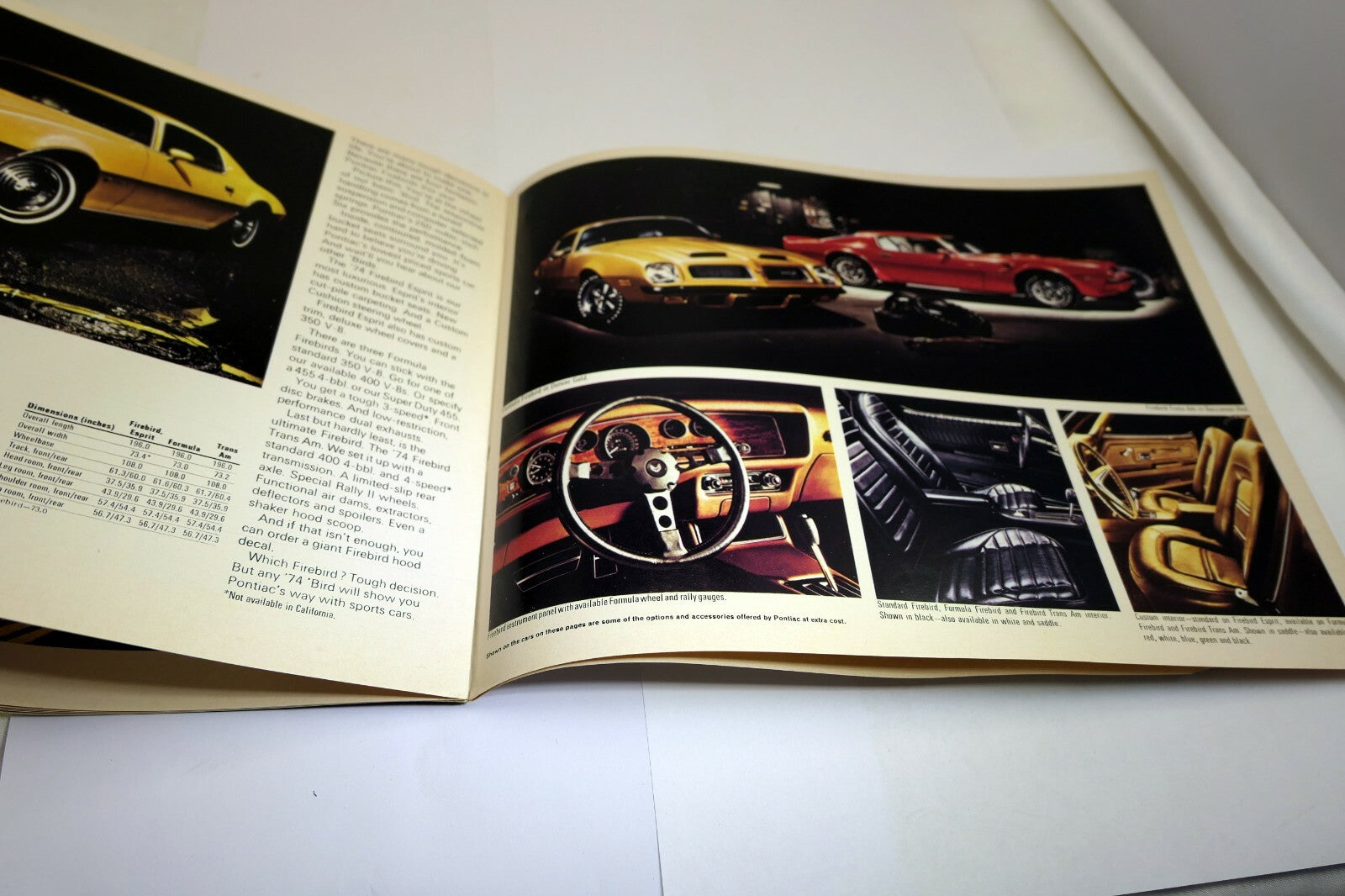 Pontiac 1974 Dealership Car advertisement ad Sales Brochure