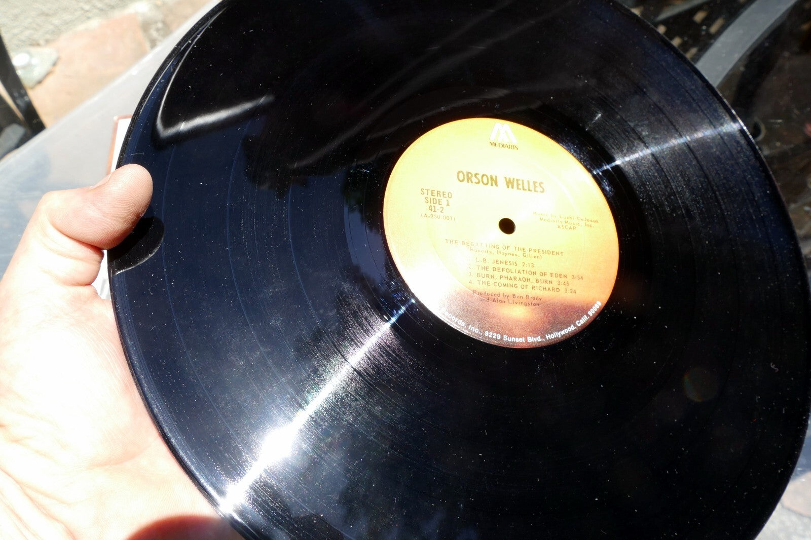 Orson Welles - The Begatting of The President Vinyl LP Album Mediarts 41-2