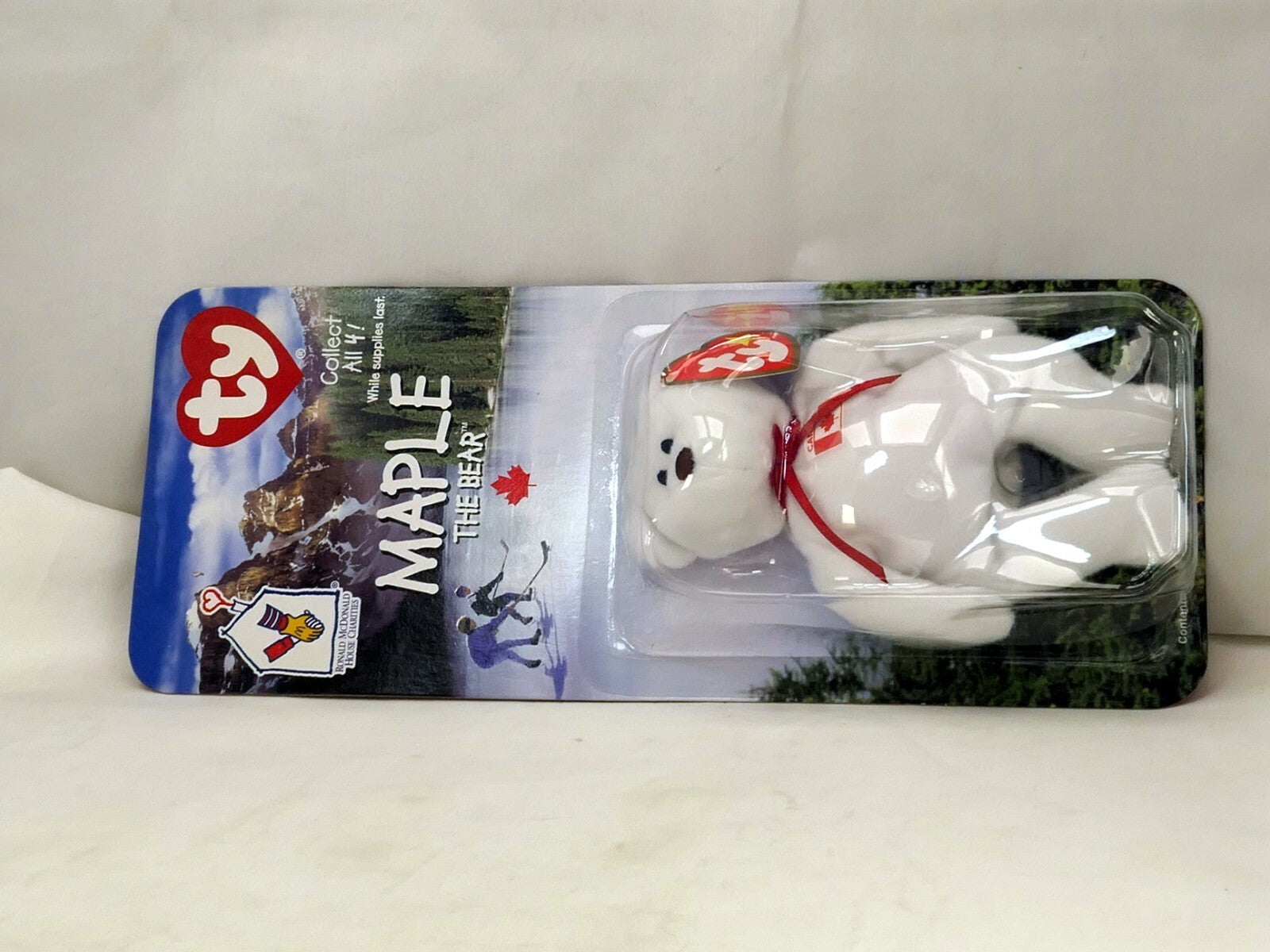 Maple The Bear 1996 McDonald's Ty Beanie Baby new 1999 OakBrook