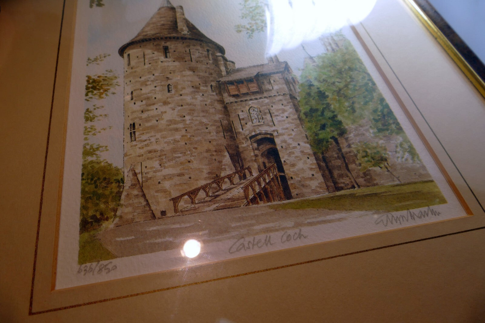 Glyn Martin Castell Coch Amersham Print Signed Numbered Framed
