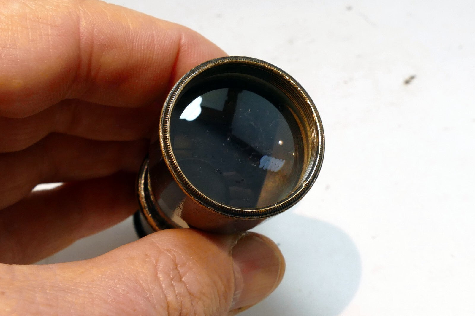 Antique Telescope Brass Nautical Spyglass 19th century compact