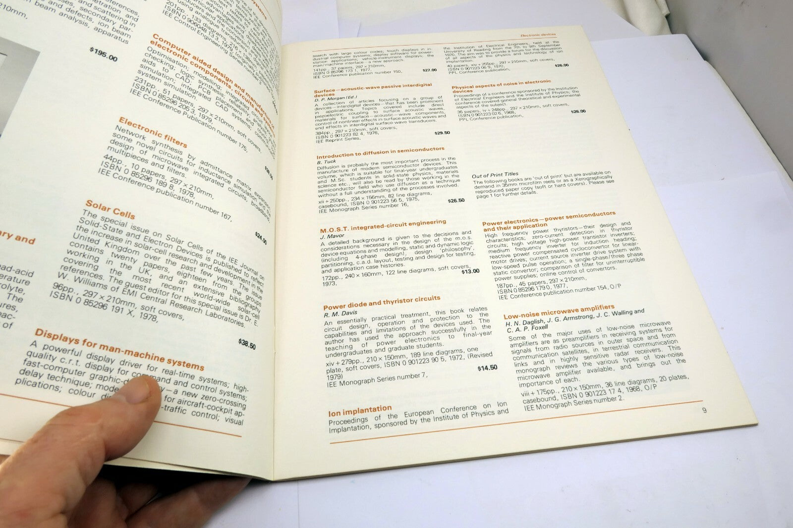 1981 Publications Catalog Institution Electrical Engineers IEE P. Peregriinus