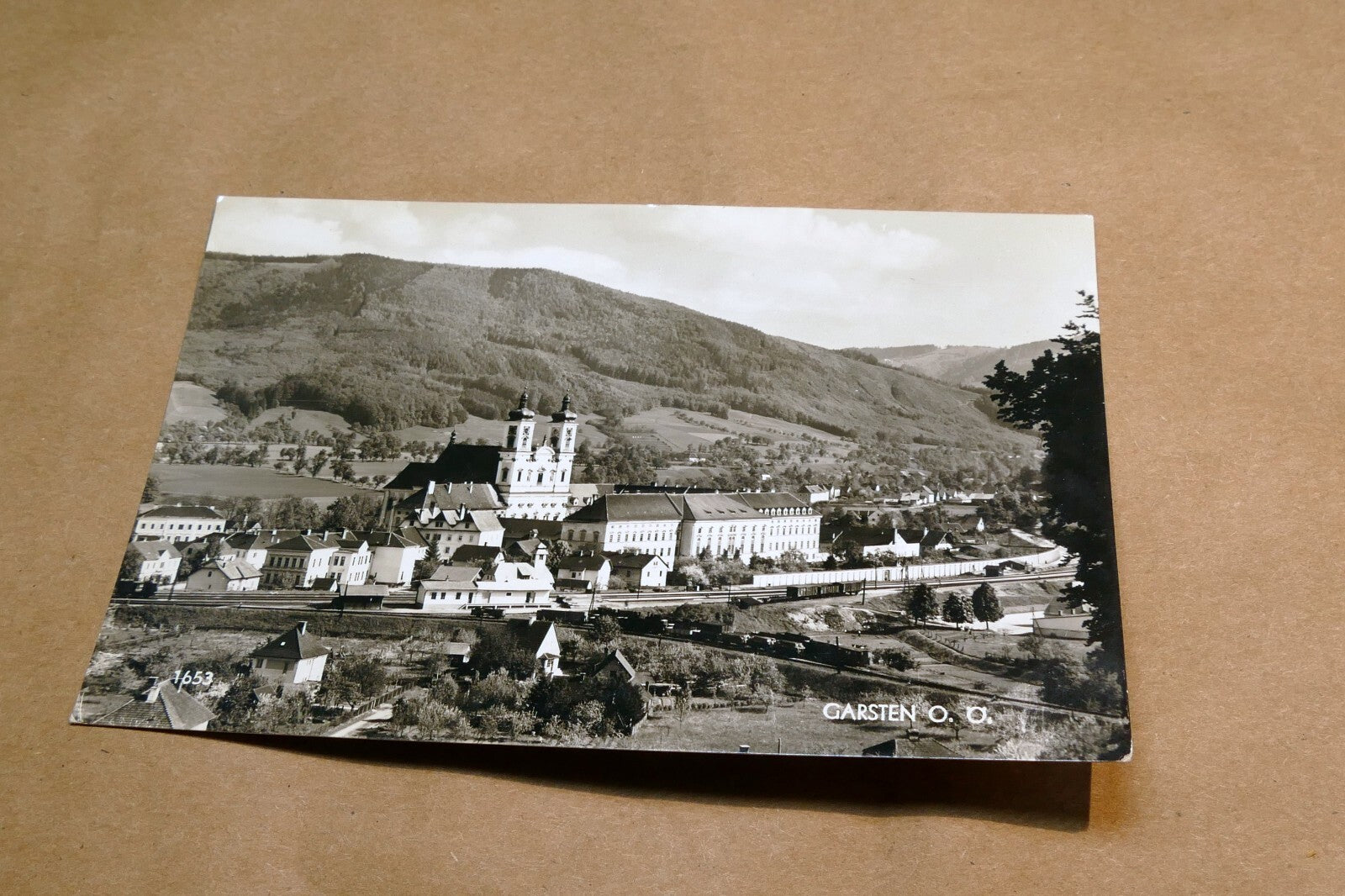 Garsten O.O. Abbey Austria Landscape Alps postcard 1930'  - unposted