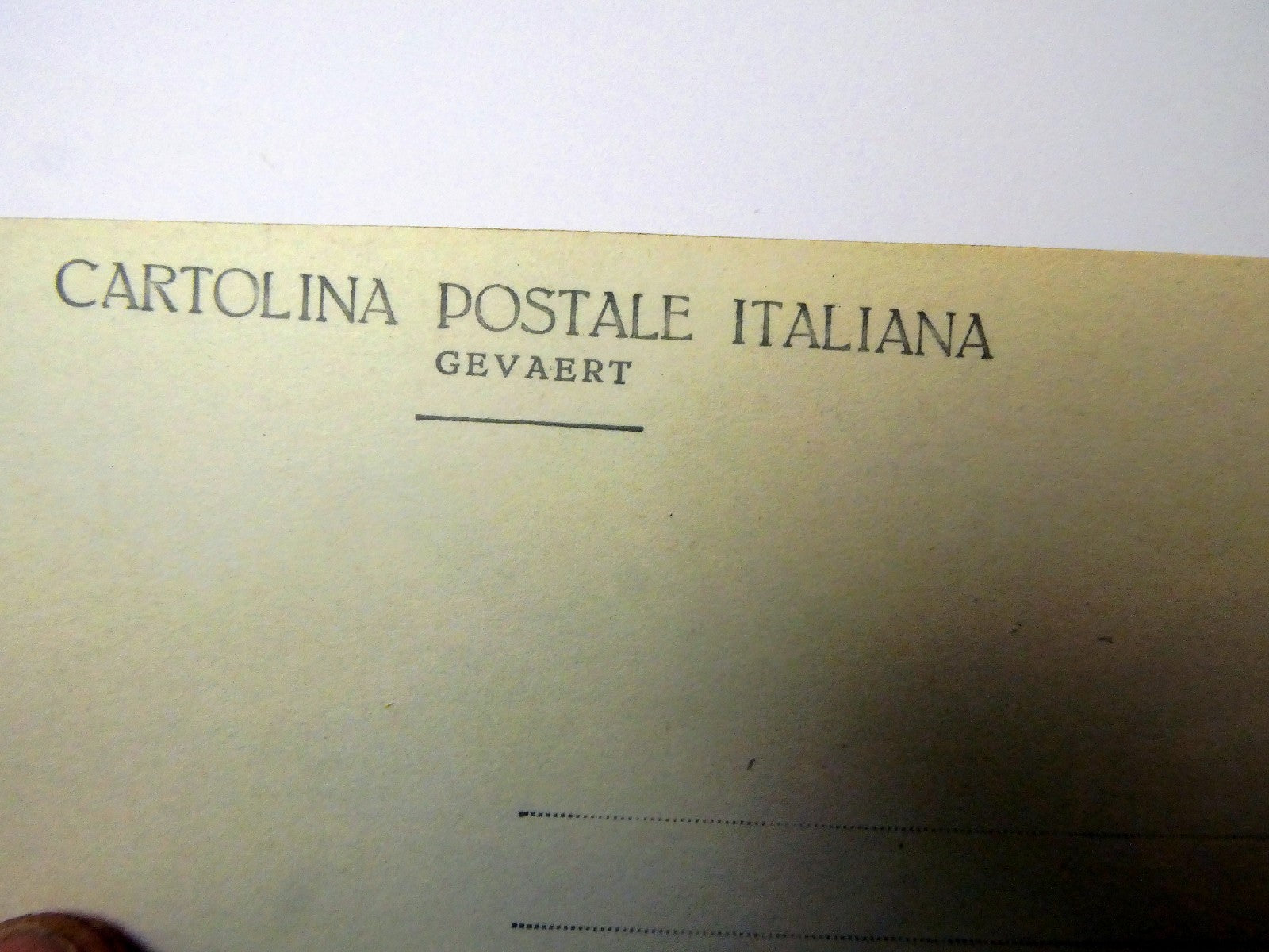 Cartolina Postale Carte "Gevaert" postcard AntiqueTaormina Italie 1900's unused