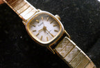 Vintage pulsar watch women gold tone stretch band v238 5090 rd