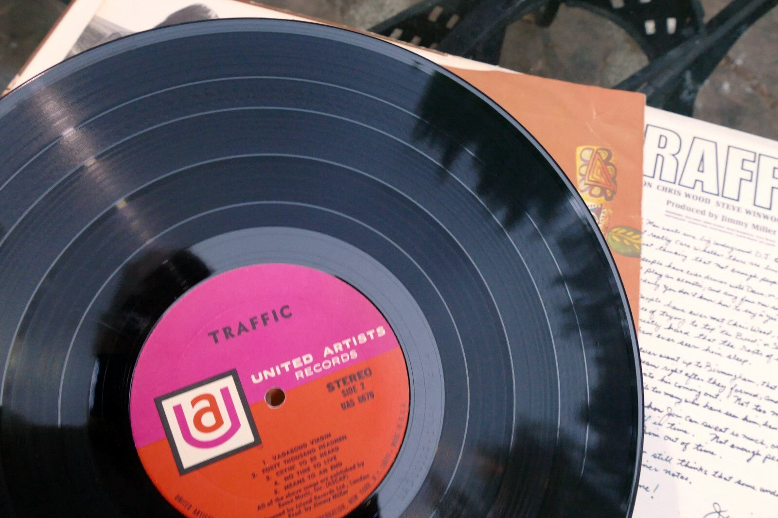 TRAFFIC Self Titled LP Stereo Record Album UAS 6676  United Artists Records