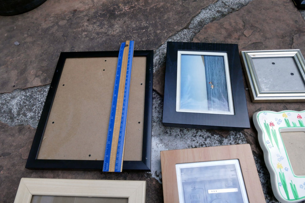Pack of 7 Four Plastic Picture Portrait Frame 4X4" 4X6" 5X7" Art Photo lot
