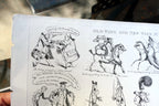 Old WAY'S & NEW WAY'S No 6 HENRY HEATH CARICATURE PRINT 1840 Victorian