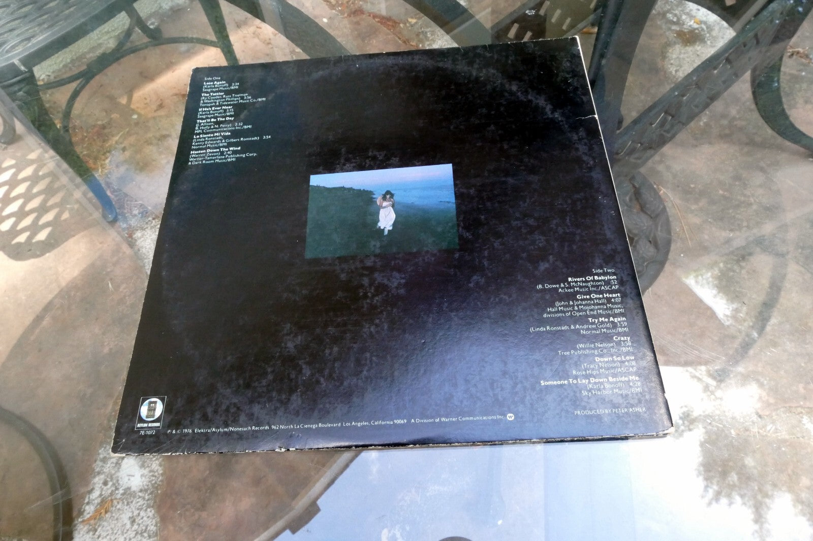 Linda Ronstadt Hasten Down The Wind Vinyl LP 7E-1072 1976 Elektra/Asylum 0698