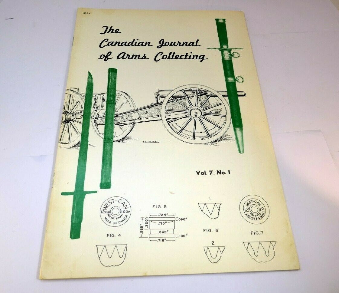 Canadian journal of arms collecting november 1969 vol 7 no 1 wescan ammo rifling
