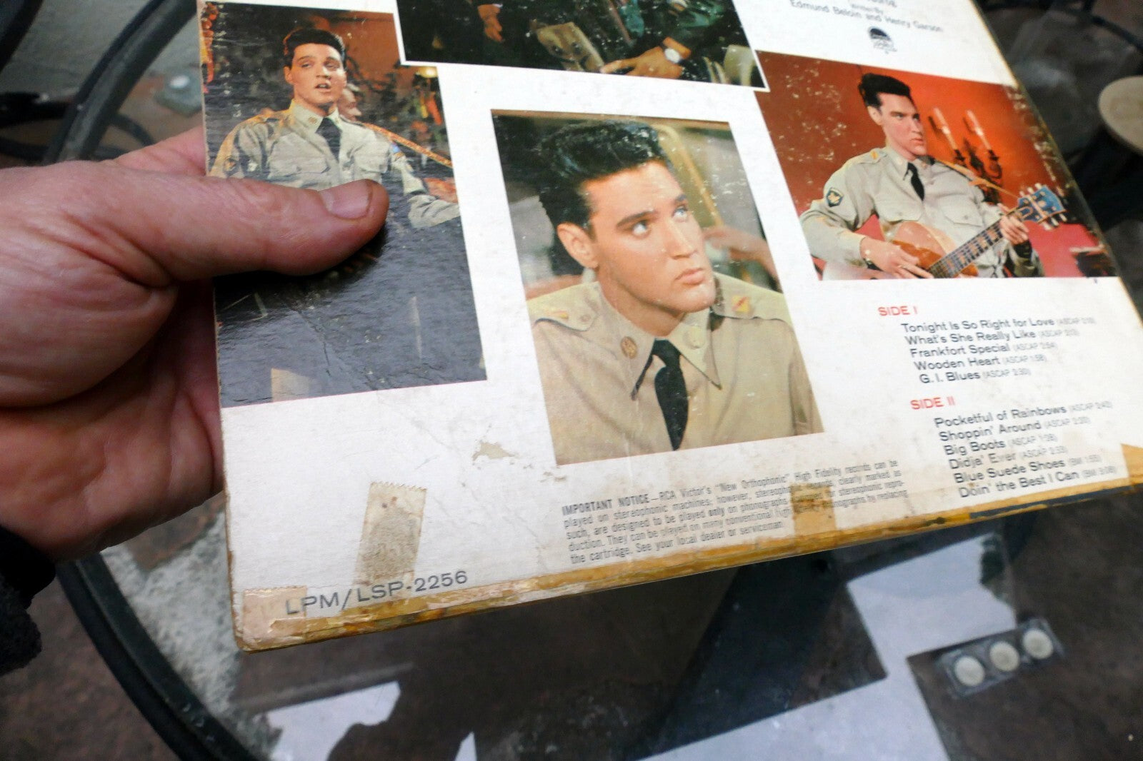 1960 Elvis Presley  – G. I. Blues LPM-2256 Mono  - ALBUM ART COVER ONLY