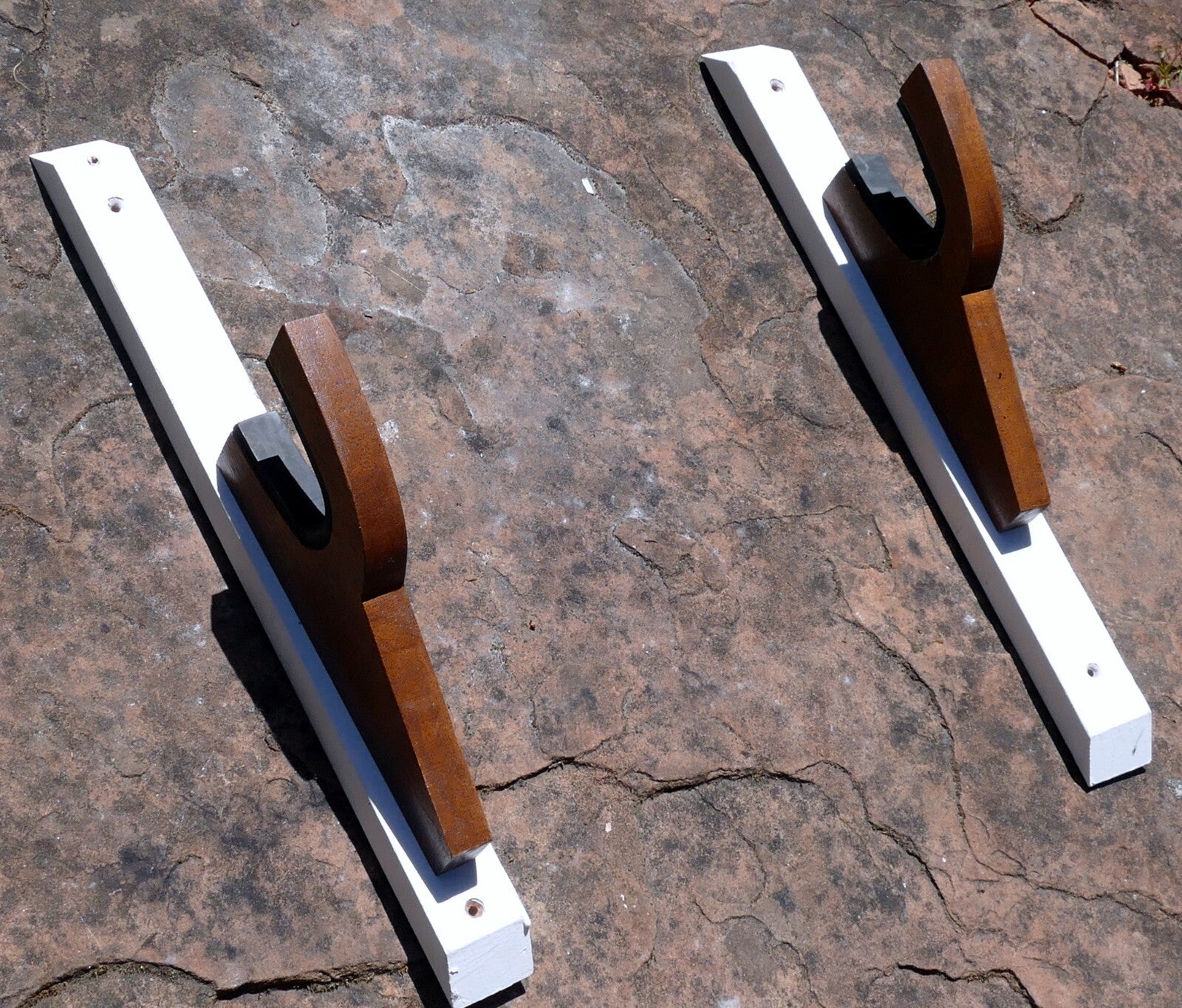 Rifle gun rack wall mount wooden shotgun holder single gun display hanger