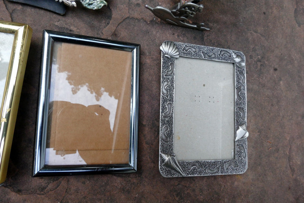 Pack of 6 Metal Brass Ornate Picture Portrait Frame 3X4" Art Photo Mixed lot