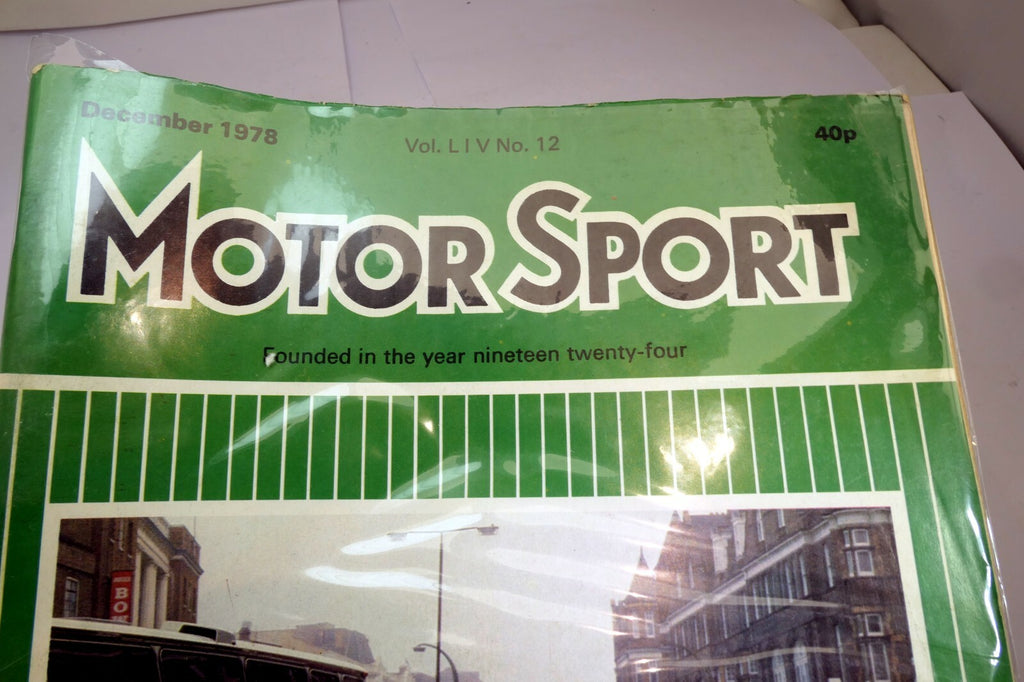 Motor Sport Magazine December 1977 No 12 Vol LIV