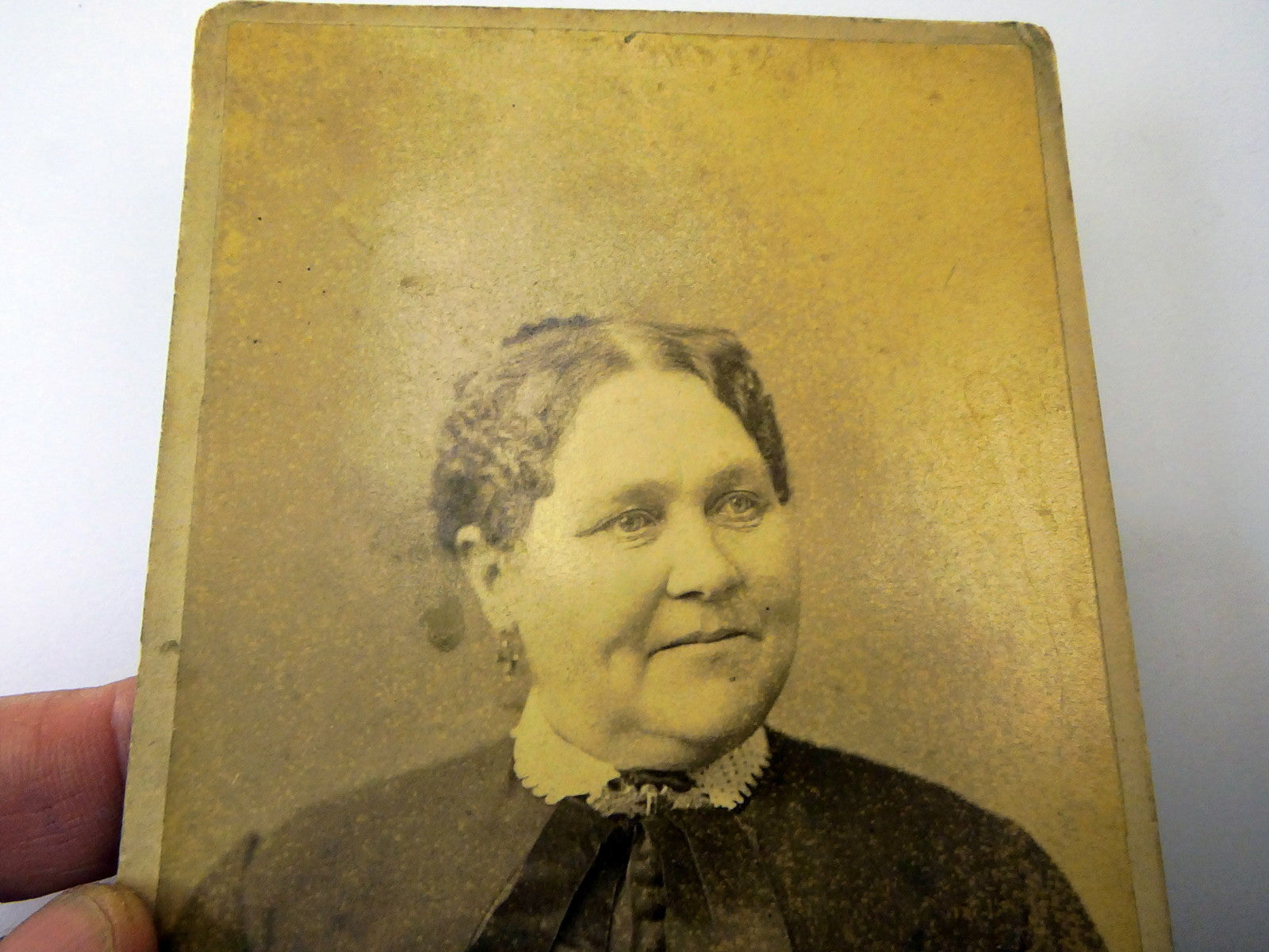 Picture of  Lady ANTIQUE Photograph 6X4" Silver Gel Print Walter's Studio 1900