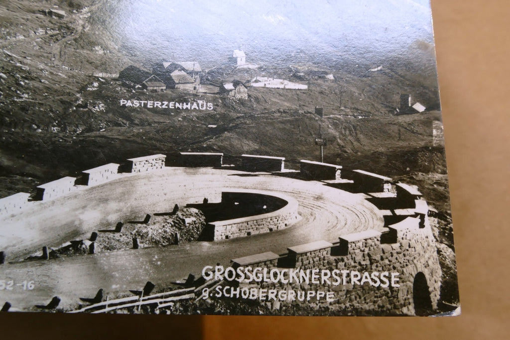 Großglockner-Alpine Road postcard Black & white Austria vintage - unposted