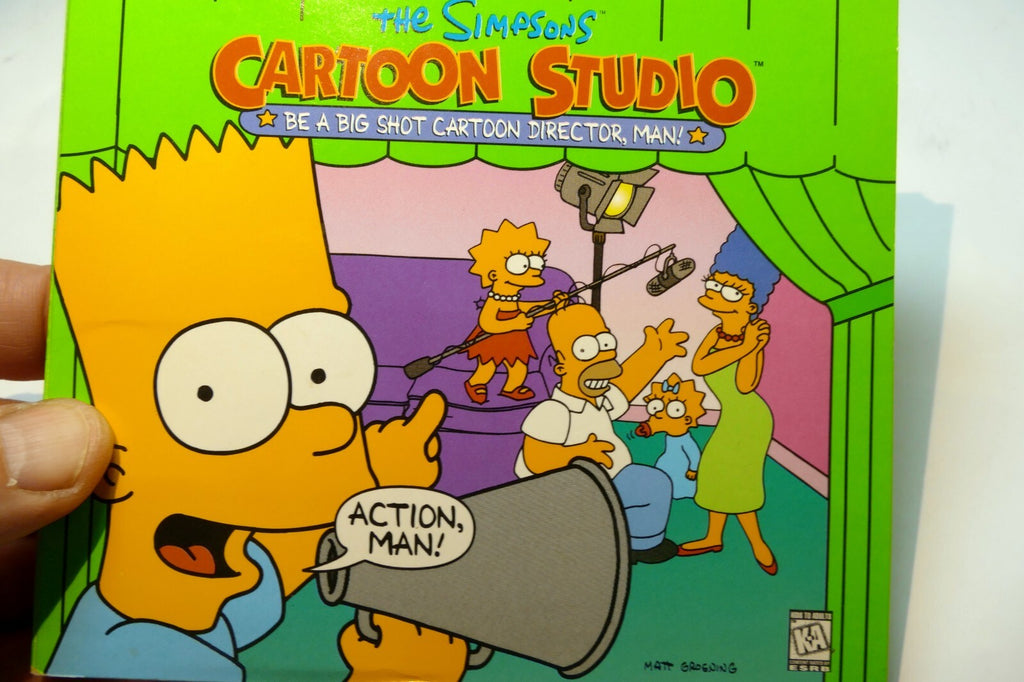 The simpsons: cartoon studio   pc cd rom fox interactive 1996 windows 95 3.1